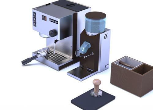Espresso machine and coffee grinder preview image